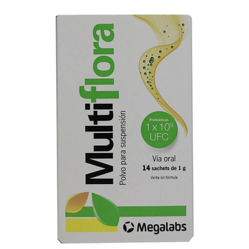 Multiflora Probióticos caja x 10 sachets 1 g | Megalabs