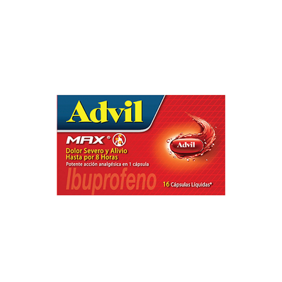 ADVIL MAX CB 400 MG CAJA X 16 CAPSULAS LIQUIDAS