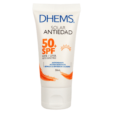 Protector Solar Antiedad Sin Color 50ml | Dhems