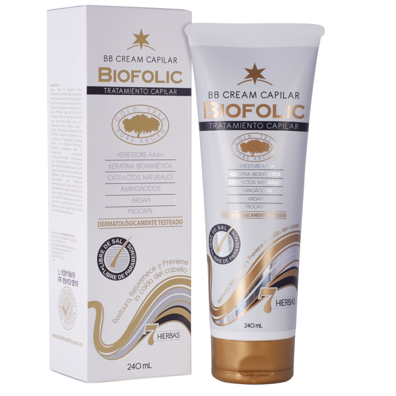 Biofolic Tratamiento Capilar - Bb Cream 240 ml | Biohealthy