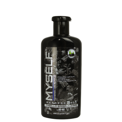 Shampoo 3 en 1 Cabello, Barba, cuerpo x 400 ml | My Self
