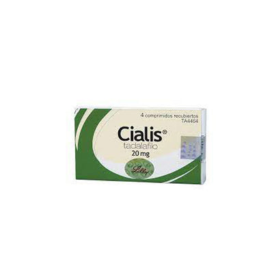 CIALIS 20 MG CAJA CON 4 COMPRIMIDOS RECUBIERTOS