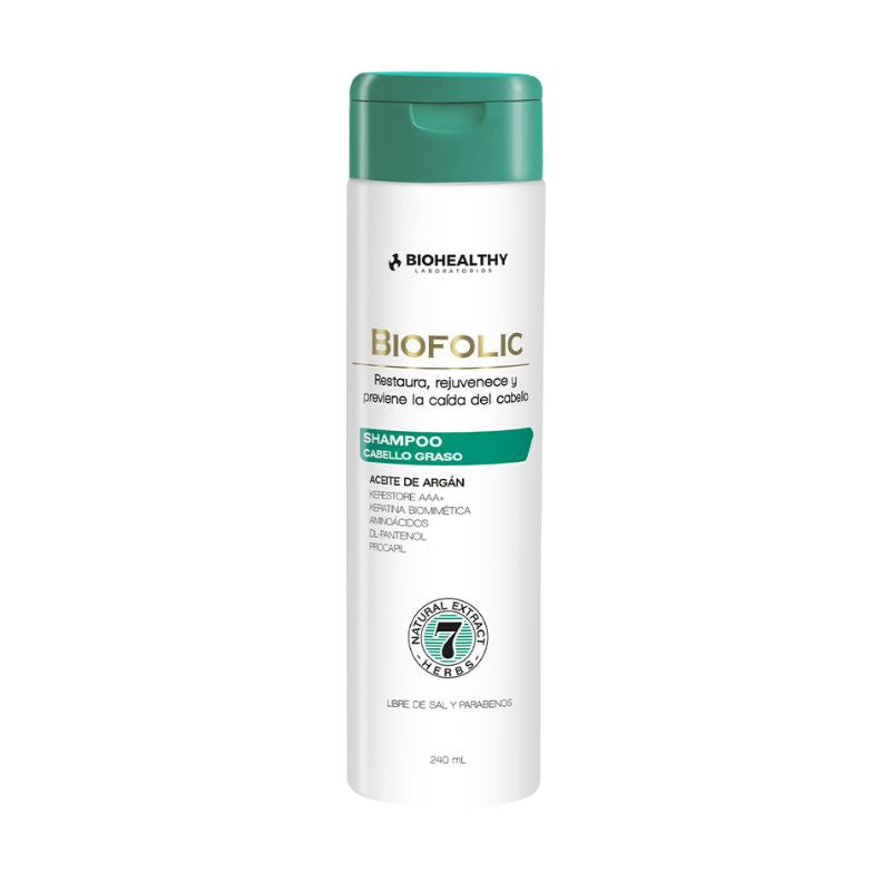 Biofolic Shampoo Cabello Graso 240 ml | Biohealthy
