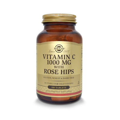 Vitamina C 1000 mg Con Rosa Canina x 100 Tab | Solgar