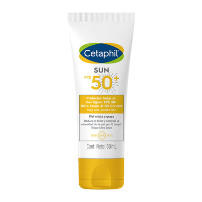 Protector Solar Cetaphil Sun Oil Control sin Color FPS 50 | Cetaphil