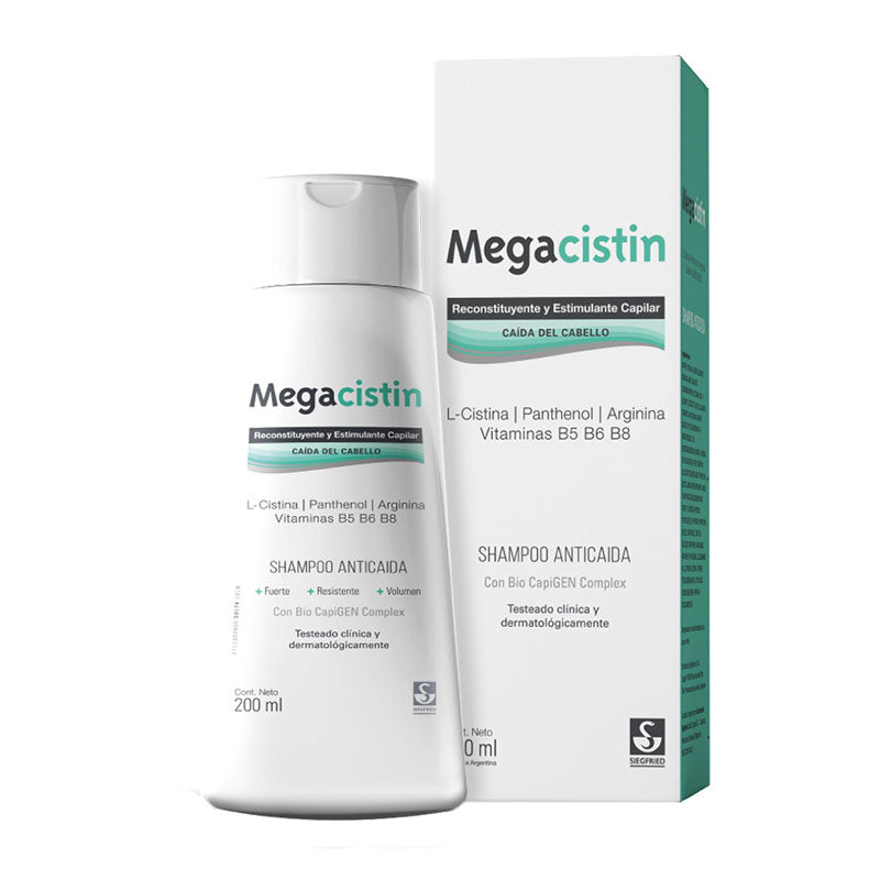 Megacistin Shampoo Tratante Caida Del Cabello  x 200 ml | Siegfried