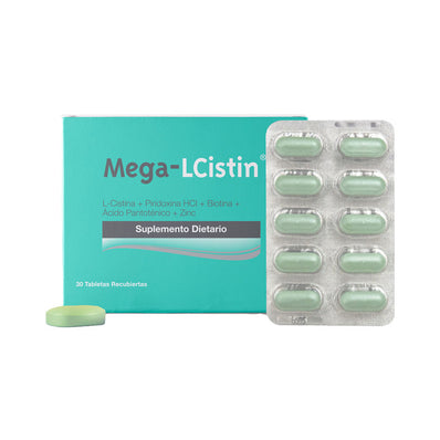 Mega-Lcistin suplementos Dietario Caja x 30 tabletas | Siegfried
