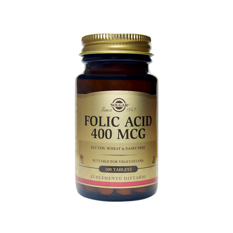 Acido folico 400 MCG x 100 Tabletas | Solgar
