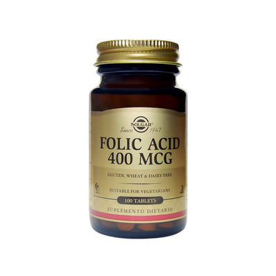 Acido folico 400 MCG x 100 Tabletas | Solgar