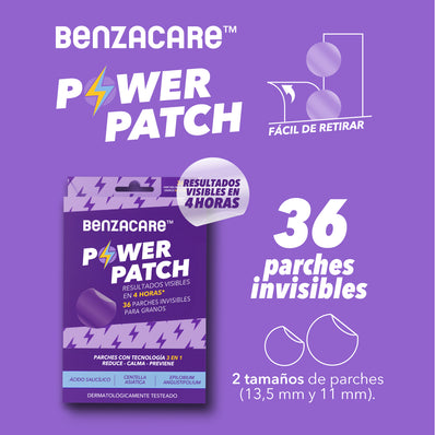 BENZAC CARE PARCHES POWER X 36 UNIDADES