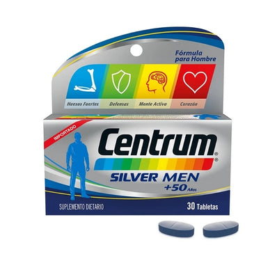 Centrum Silver Men +50 Años x 30 Tabletas