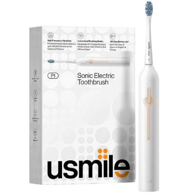 CEPILLO DE DIENTES ELECTRICO SONICO USMILE P1 BLANCO X 1 UND