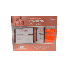 Kit Av Hyaluron Activ B3 Aqua Gel-Emulsion 50 ml +Solar Antiedad Emulsion Spf 50+50 ml + Agua Termal 50 ml | Avene