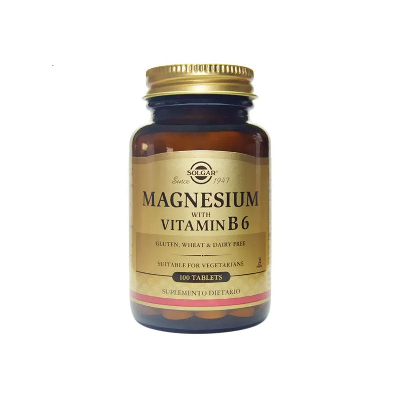 Magnesio Con Vitamina B6 x 100 Tabletas | Solgar