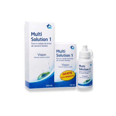 Multi Solution 1 Solucion Para Lente De Contacto X 360 Ml Gratis 30 Ml