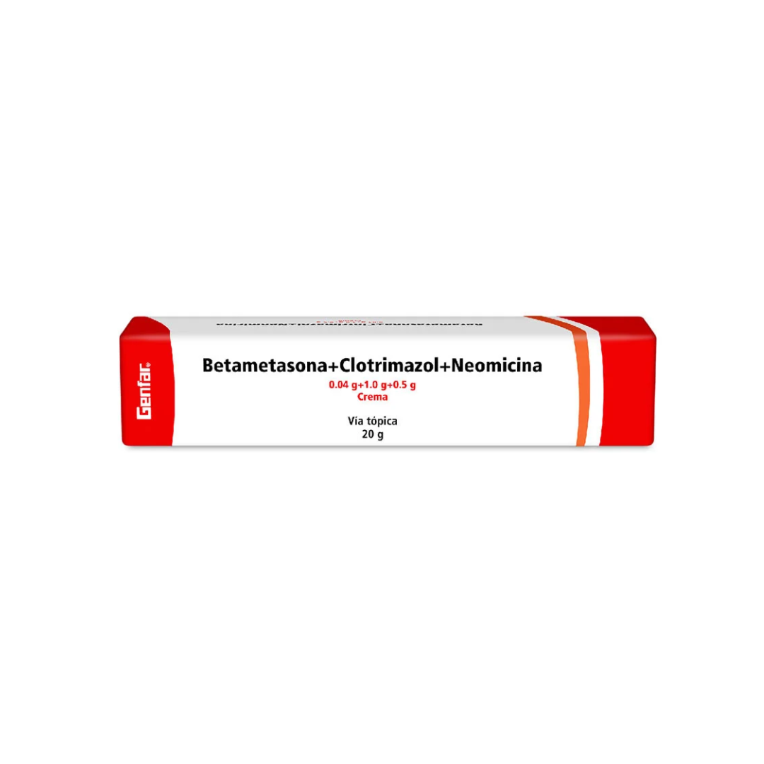 Betametasona + Clotrimazol + Neomicina Crema Tópica Tubo x 40 g