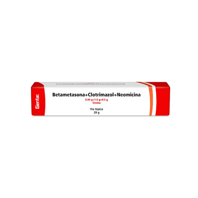 Betametasona + Clotrimazol + Neomicina Crema Tópica Tubo x 40 g