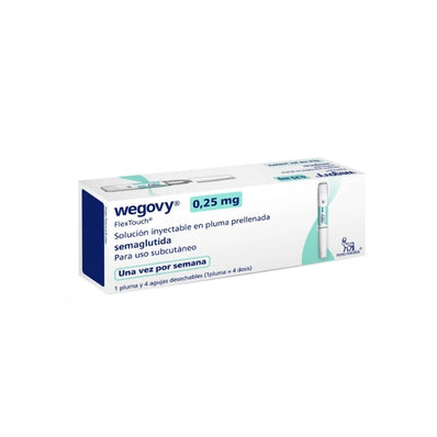 Wegovy 0.25Mg/Dosis 1Mg/1.5Ml(0.68Mg/Ml) Solución Inyectable Caja 1 Penfill 1.5Ml + 4 Agujas