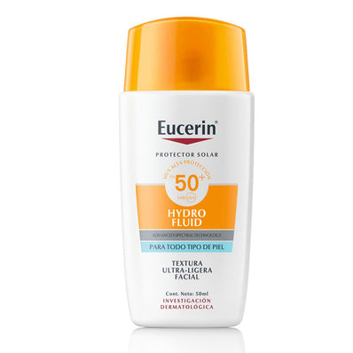Protector Solar Eucerin Hydro Fluid FPS 50 x 50 ml | Eucerin