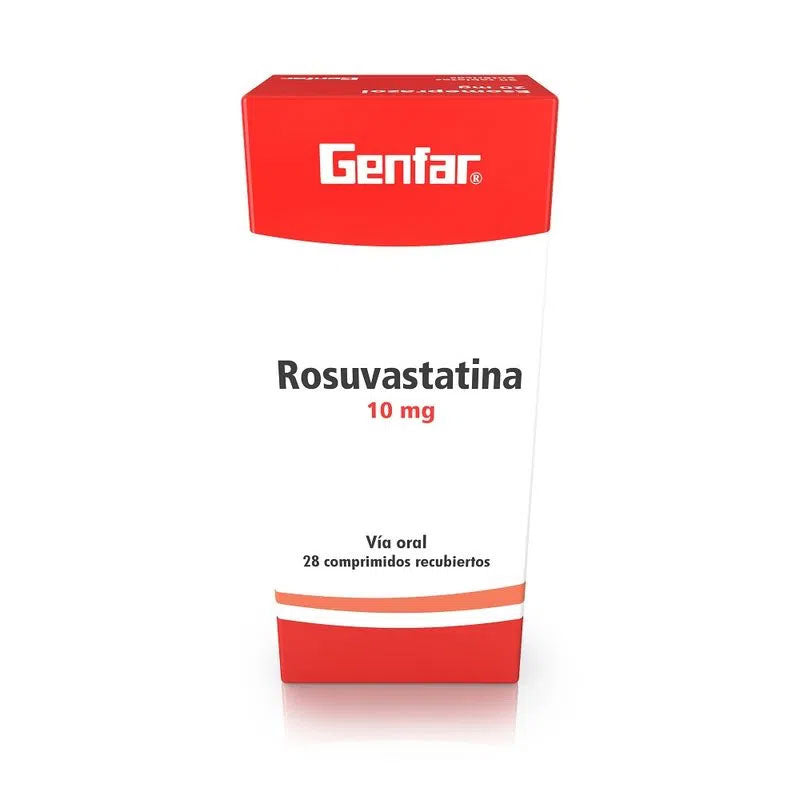Rosuvastatina 10 mg Caja x 28 Comprimidos | Genfar