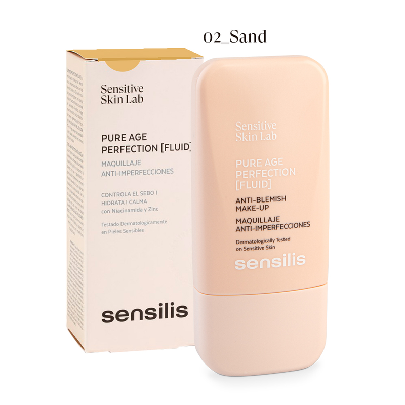 Maquillaje Antiimperfecciones Pure Age Fluid Tono Sand | Sensilis