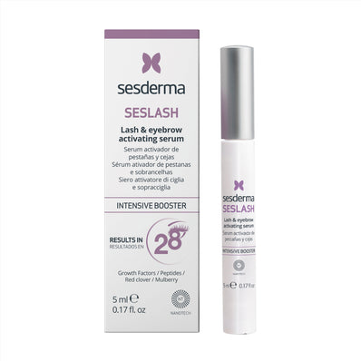 Serum indicado para fortalecer y dar volumen a pestañas y cejas cortas o dañadas. Sesderma Seslash