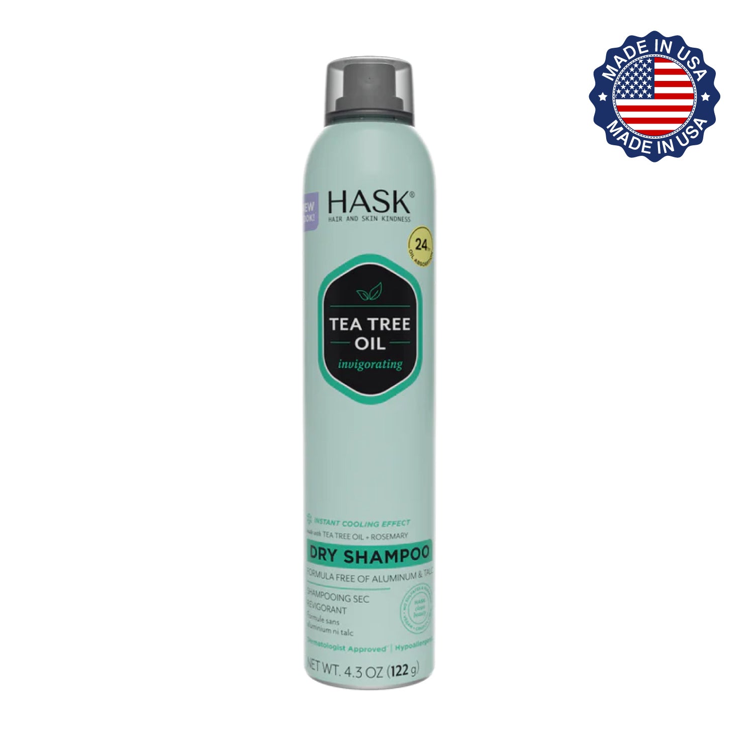 Shampoo seco con Tea Tree 122 g | Hask