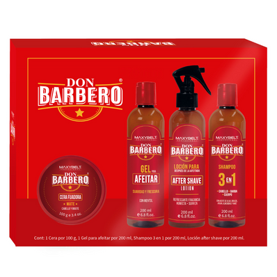 KIT DON BARBERO CERA FIJADORA MAXYBELT