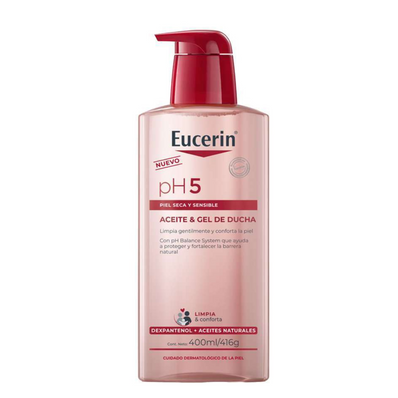 EUCERIN PH5 ACEITE Y GEL DE DUCHA X 400 ML