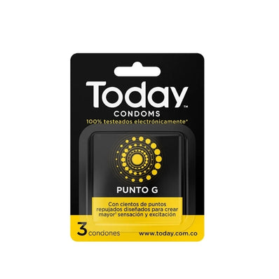 PRESERVATIVOS PUNTO G CJX 3 UND TODAY