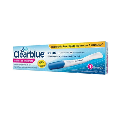 PRUEBA DE EMBARAZO CLEARBLUE PLUS 1 MINUTO
