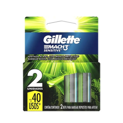 Gillette Mach3 Sensitive Repuestos x2 Unidades