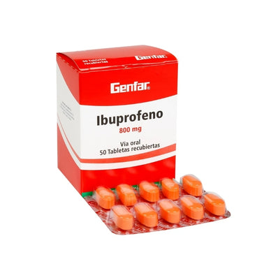 IBUPROFENO TAB 800 MG CAJA X 50 GENFAR