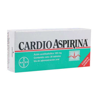 Cardioaspirina 100 mg Caja x 30 Tabletas Bayer