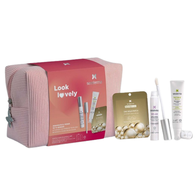 KIT LOOK LOVELY FACTOR G CONTORNO OJOS+SESLASH SERUM+PARCHE OJOS BEAUTYTREATS 24K GOLD