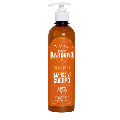 CREMA PARA MANOS Y CUERPO DON BARBERO X 390 ML