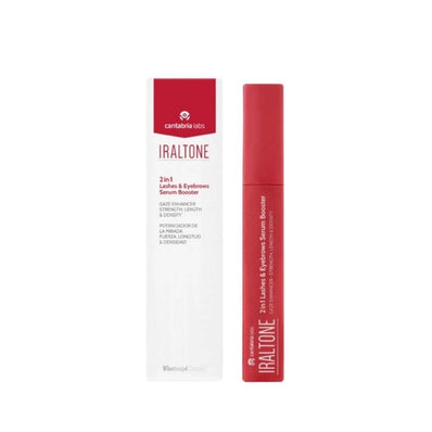 IRALTONE SERUM 2 EN 1 POTENCIALIZADOR PESTAÑAS Y CEJAS X 10 ML.