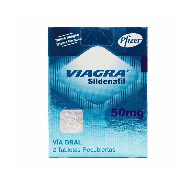 Viagra 50 mg Tabletas Recubiertas Caja x 2 Unidades | Pfizer