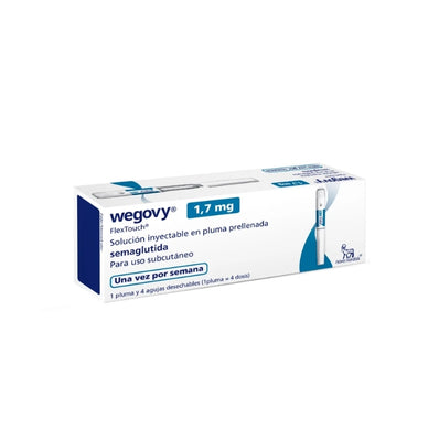 Wegovy 1.7Mg/Dosis 6.8Mg/3Ml(2.27Mg/Ml) Solución Inyectable Caja 1 Penfill 3Ml + 4 Agujas
