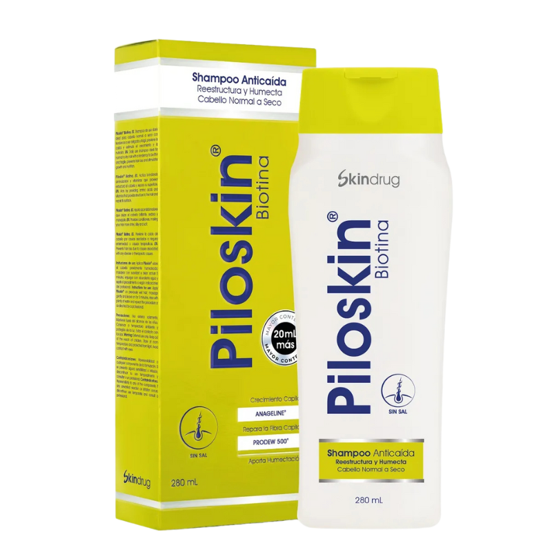 Piloskin Biotina Uso Diario Champu Anticaida x 280 ml | Skindrug
