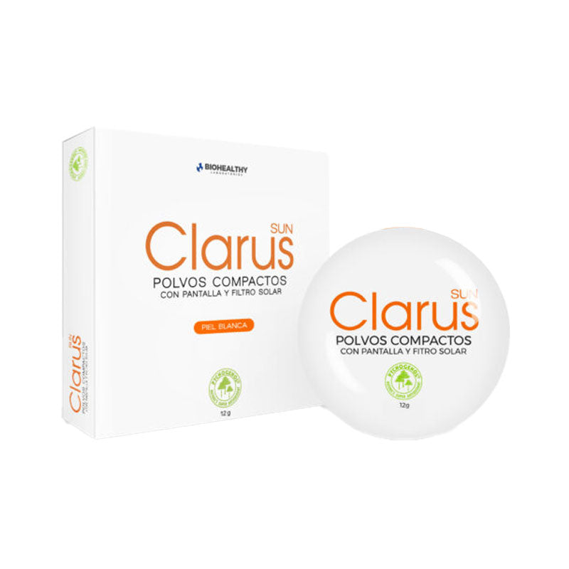 Clarus Polvos Compacto Facialx 12 g Tono Claro | Biohealthy