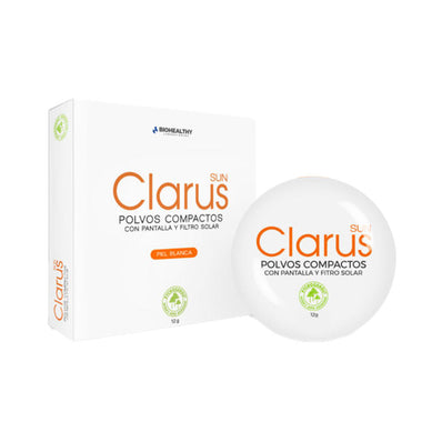 Clarus Polvos Compacto Facialx 12 g Tono Claro | Biohealthy