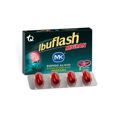 Ibuflash Migran Caja x 8 Cápsulas Blandas