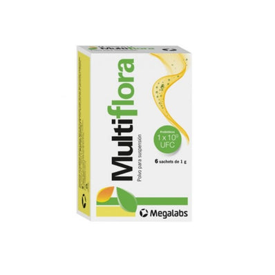 Multiflora Probióticos caja x 6 sachets 1 g | Megalabs