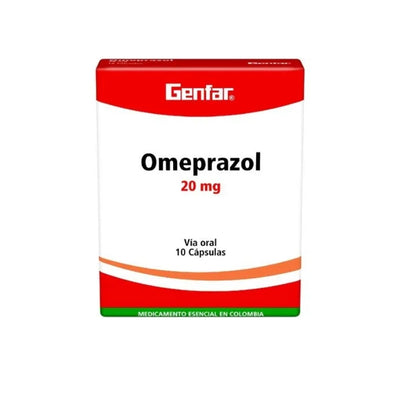 Omeprazol Genfar 20 mg Caja x 10 Cápsulas