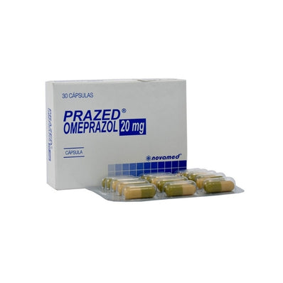 Prazed Omeprazol 20 mg Caja x 30 Cápsulas