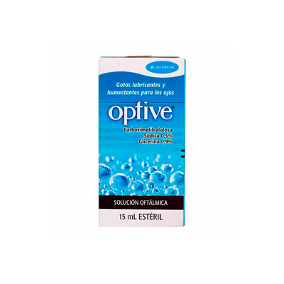 Optive Solución Oftálmica Caja Con Frasco Con 15 Ml