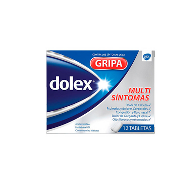 Dolex Gripa Multi Síntomas Caja Con 12 Tabletas