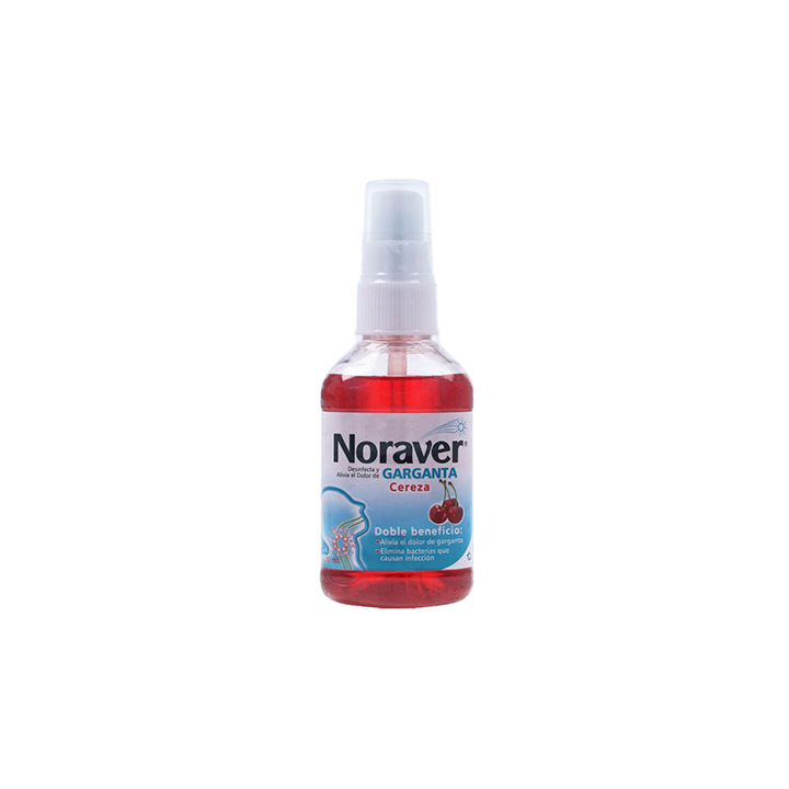 Noraver Garganta Atom Cereza Frasco X 120 Ml
