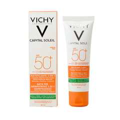 Protector Solar Capital Soleil Matificante 3 en 1 SPF 50+50 ml | VICHY